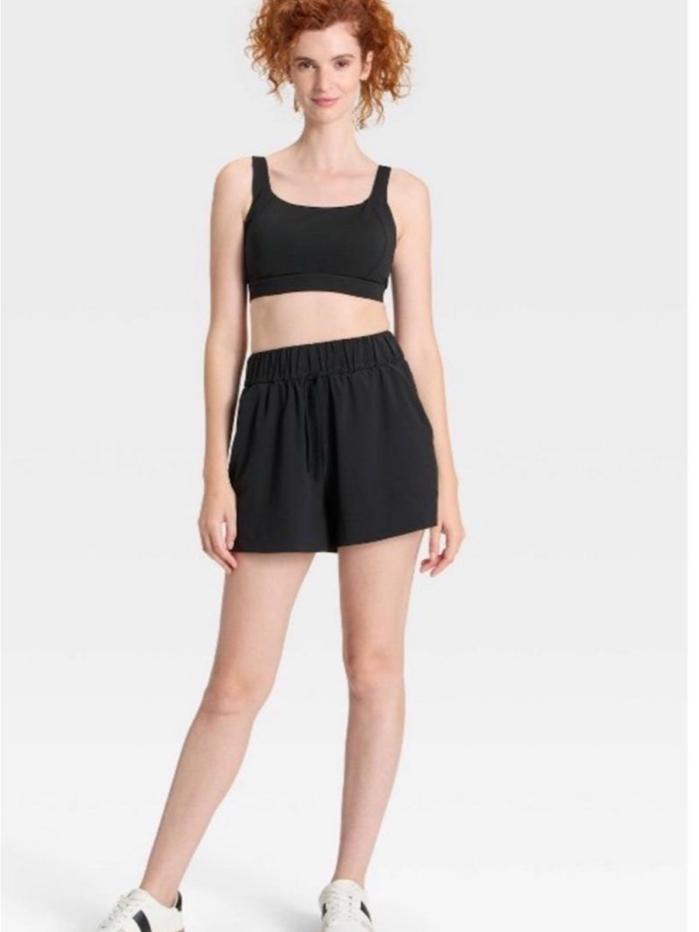 Women's Active Light High-Rise Wide Leg Shorts 3.5" - All In Motion Size Medium
